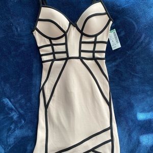 Mini light pink dress